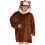 (One Size, Monkey) Men's Ladies Oversized Hoodie Printed Snuggle 1