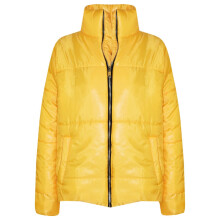 (7-8 Years, Mustard) Girls Wetlook Padded Quilted Puffer Bubble Jacket
