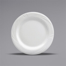 Buffalo R4510000146 9.875 in. Embossed Medium Rim Porcelain Plate, White
