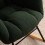 (Dark Green) Teddy Tufted Upholstered Rocking Chair Padded Seat 5