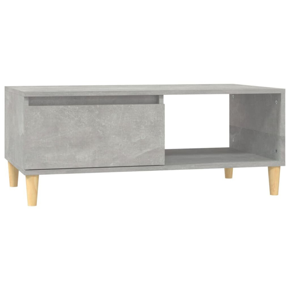 (concrete grey) vidaXL Coffee Table Engineered Wood Home Side Accent End Table Multi Colours