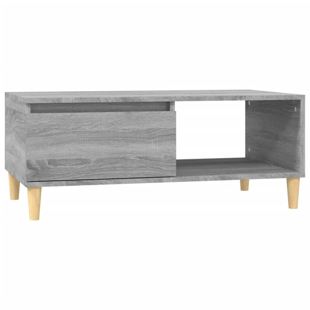 (grey sonoma) vidaXL Coffee Table Engineered Wood Home Side Accent End Table Multi Colours