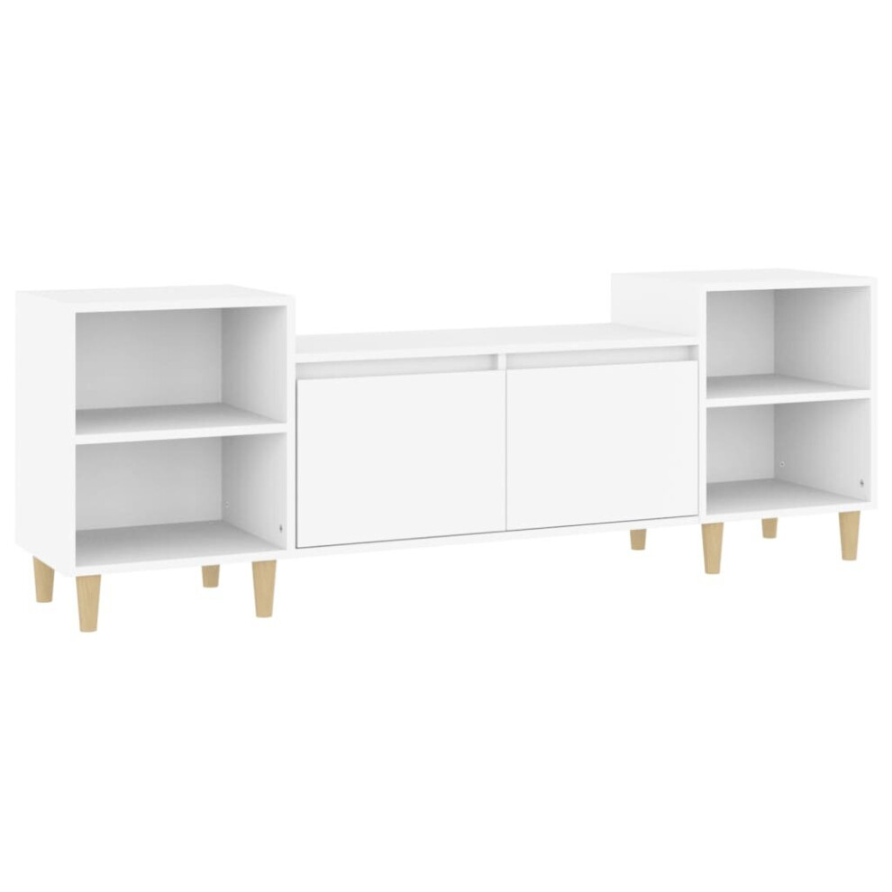 Vidaxl (White) Tv Cabinet Engineered Wood Home Sideboard Media Cabinet Multi Colours