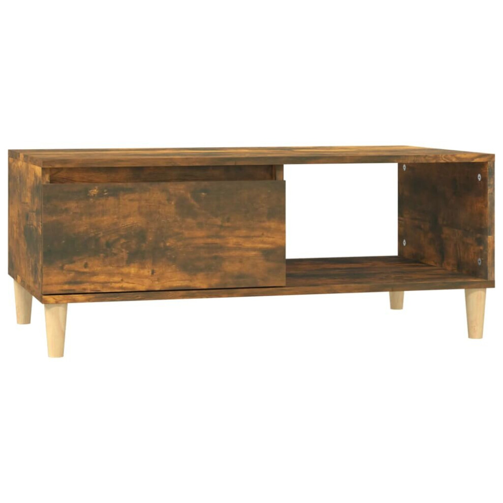 Vidaxl (Smoked Oak) Coffee Table Engineered Wood Home Side Accent End Table Multi Colours