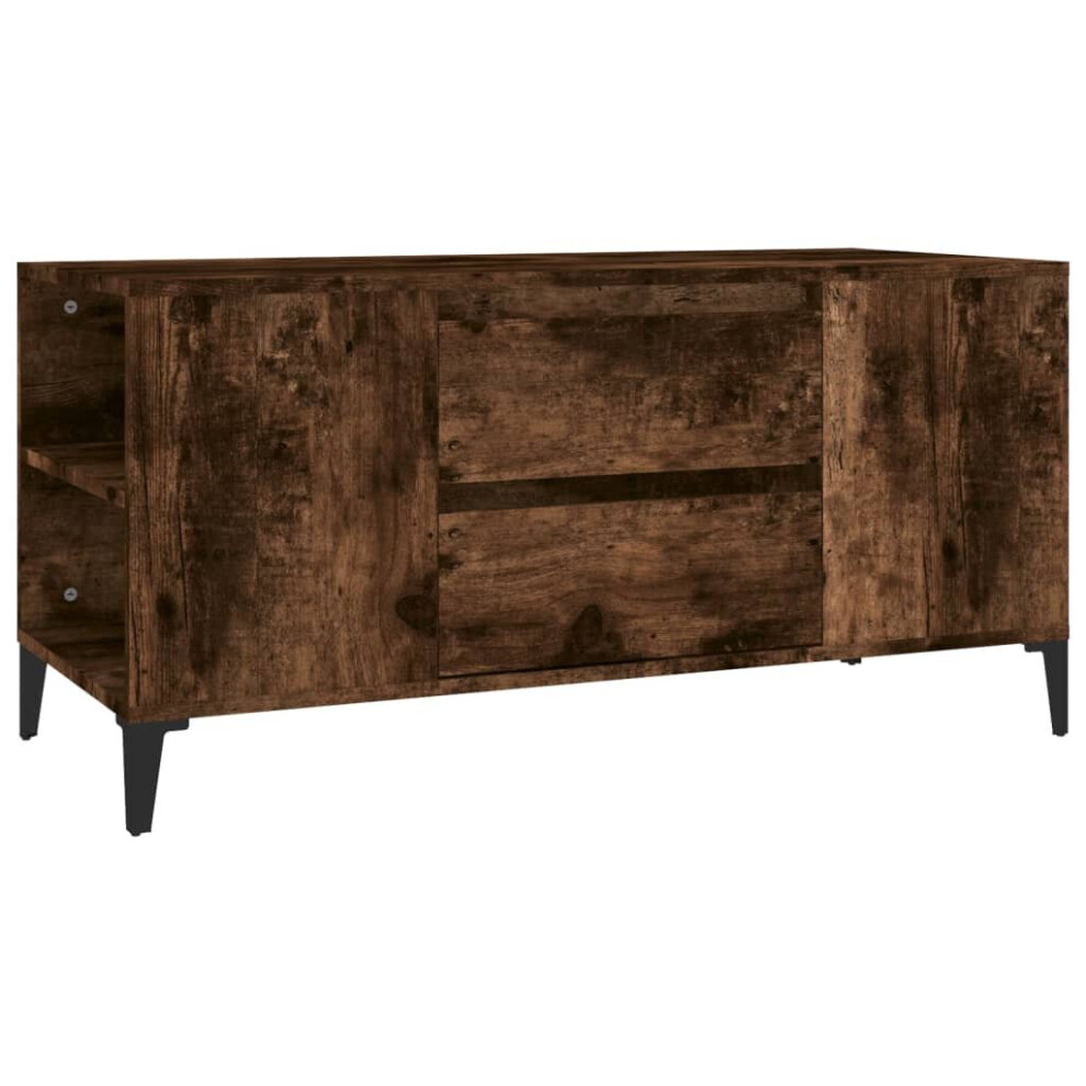 Vidaxl (Smoked Oak) Tv Cabinet Engineered Wood Tv Console Media Hifi Cabinet Multi Colours Brown