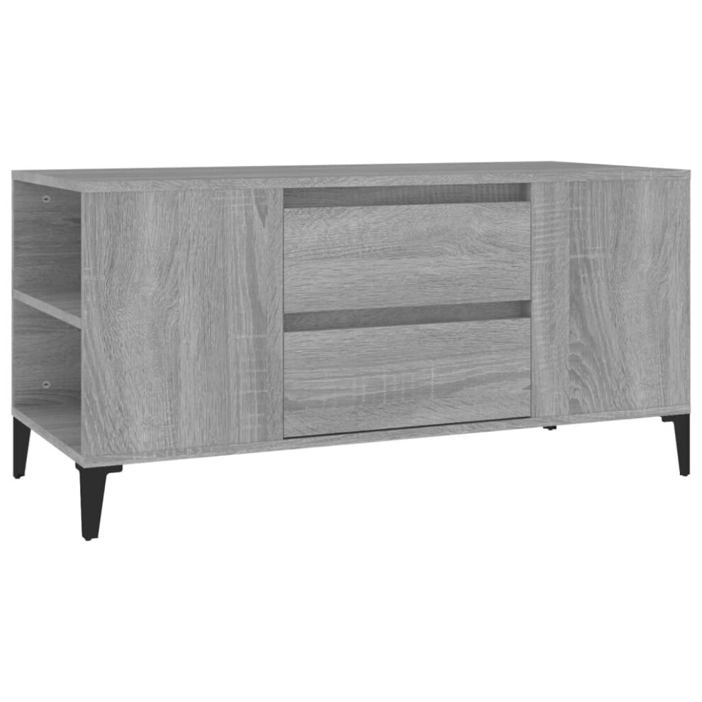 (grey sonoma) vidaXL TV Cabinet Engineered Wood TV Console Media HiFi Cabinet Multi Colours