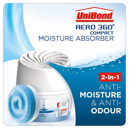 Unibond UniBond AERO 360 Compact Dehumidifier with Refill Tab, 450g 2