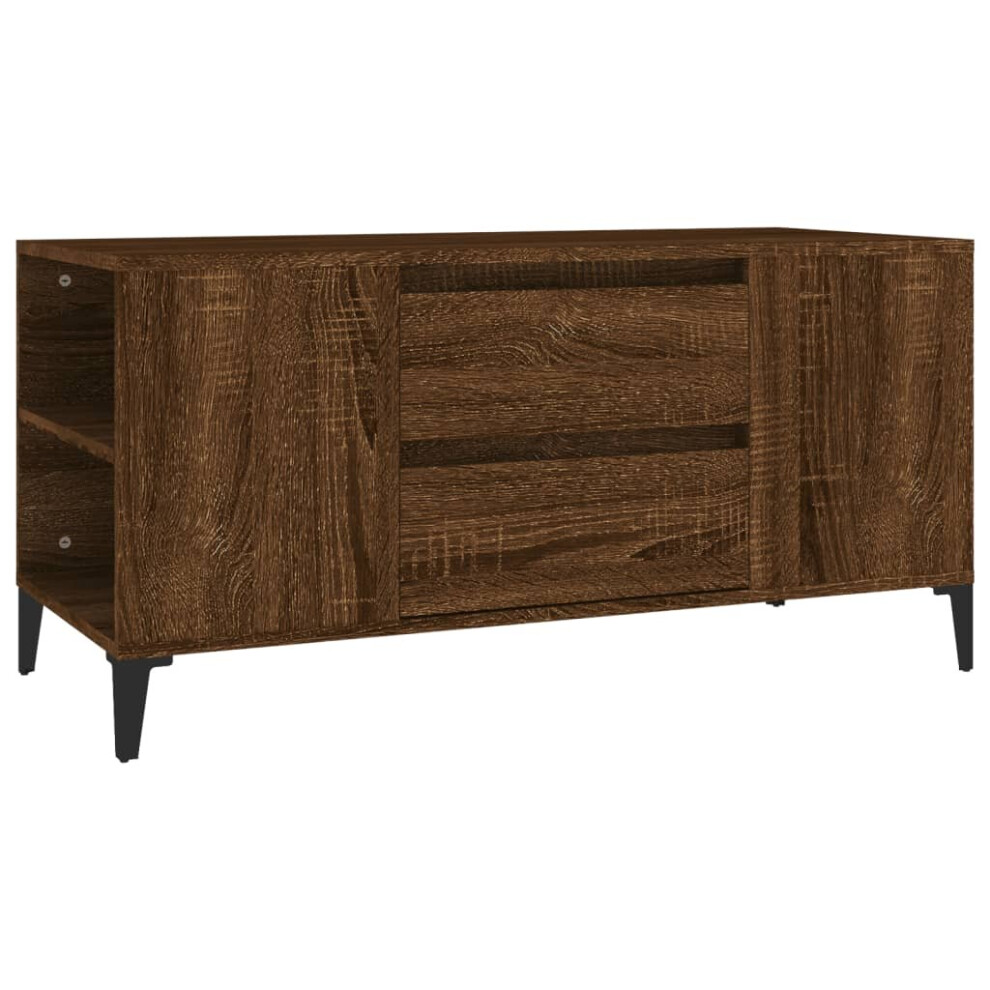 Vidaxl ( Oak) Tv Cabinet Engineered Wood Tv Console Media Hifi Cabinet Multi Colours Brown