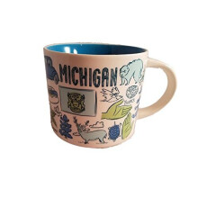 Starbucks Michigan Been There Series Ceramic Coffee Mug, 14 oz
