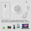 Mini 3.5mm Pillow Speaker For iPhone iPod CD Radio MP3 MP4 Player 4
