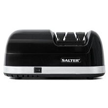 Salter 728 BKXR Diamond Coating Electric Knife Sharpener with Two Stage Sharpening, Sharpening Tool Alternative to Whetstone, Safety Non-Slip Feet,
