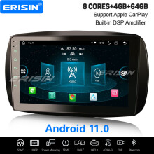 9" IPS 8-Core Android 11.0 64GB Car Stereo For Mercedes-Benz SMART CarPlay WiFi 4G OBD2 DAB+ Satnav