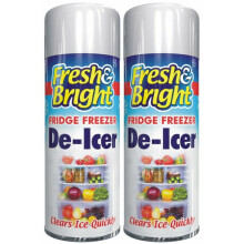 2 x 200ml Fridge Freezer De-Icer Spray - Fast Ice Defrost, Anti-Bacterial, Quick Melt (Code 1703)