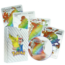 Pokemon Card Rainbow Rare Vmax GX Foil TCG Cards Game Collection 55Pcs