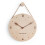 (Tape scale, Fallen leaves) Wooden hanging rope clock simple creative clock 2
