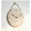 (Tape scale, Fallen leaves) Wooden hanging rope clock simple creative clock 3