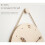 (Tape scale, Fallen leaves) Wooden hanging rope clock simple creative clock 7