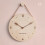 (Tape scale, Fallen leaves) Wooden hanging rope clock simple creative clock 1