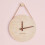 (No scale, Classic edition) Wooden hanging rope clock simple creative clock 1