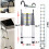 5M Heavy-Duty Portable Telescopic Aluminium Ladder - Multi-Purpose, Extendable, Lightweight & Compact 3
