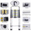 5M Heavy-Duty Portable Telescopic Aluminium Ladder - Multi-Purpose, Extendable, Lightweight & Compact 4
