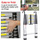 5M Heavy-Duty Portable Telescopic Aluminium Ladder - Multi-Purpose, Extendable, Lightweight & Compact 9