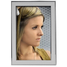Hama Philadelphia Portrait Picture Frame (Photo Size 10 x 15 cm) Silver