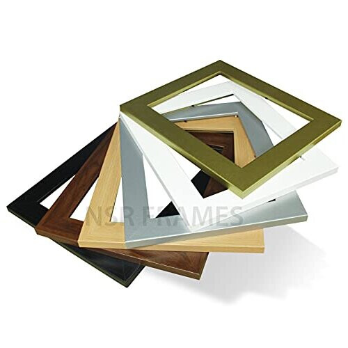 A3 Frame - MDF Wooden Effect Frame with Styrene Front - Photo Frame, Picture Frame, Poster Frame, Wall Mountable, Flat Shape (Pine) 1
