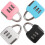 Mini Combination Padlocks, 4pcs Small Zipper Locks with 3 Digits 4