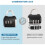Mini Combination Padlocks, 4pcs Small Zipper Locks with 3 Digits 3