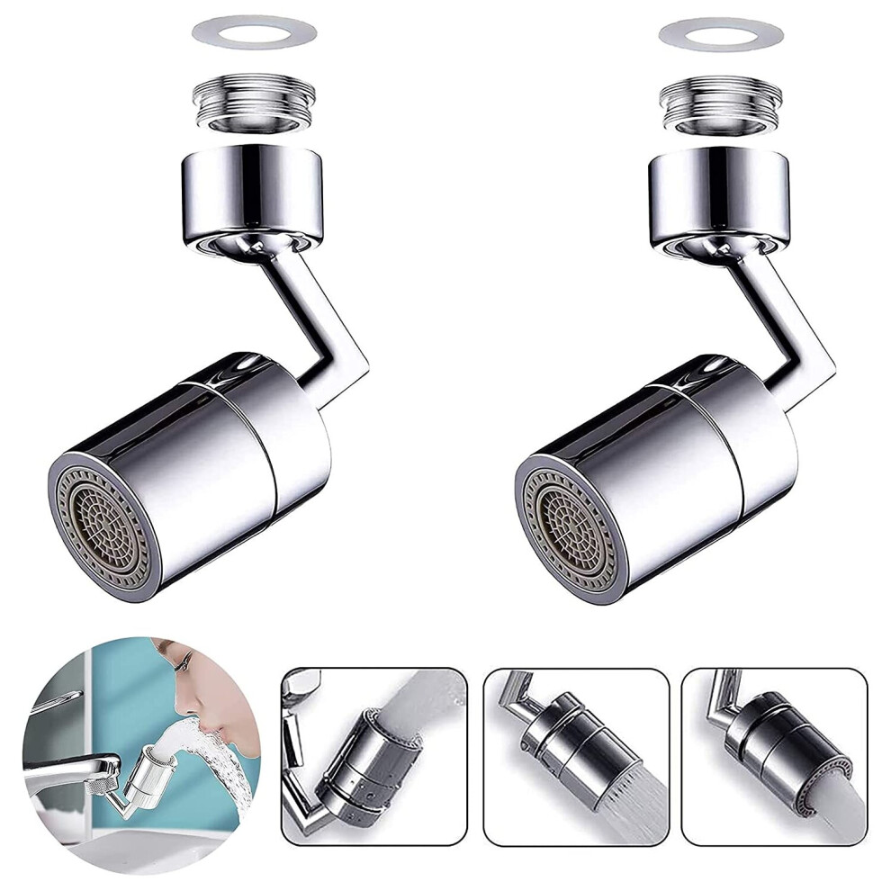 720Â¡Ã£Swivel Faucet Extender Aerator, Oxygen Enriched Foam, Splash Filter Kitchen Faucet Extender, 4-Tier Net Filter With 2 Water Outlet Modesfa 781238423860