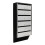 Rottner Apartment Mailbox Depot 6 Silver / Black Cylinder Lock 1