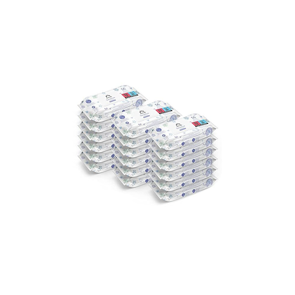 Sensitive Unscented Baby Wipes 56 Count (Pack Of 18) (Total 1008 Wipes) Mama Bear