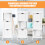 Costway Bathroom Floor Cabinet Multifunctional Side Storage Cabinet Simple 6