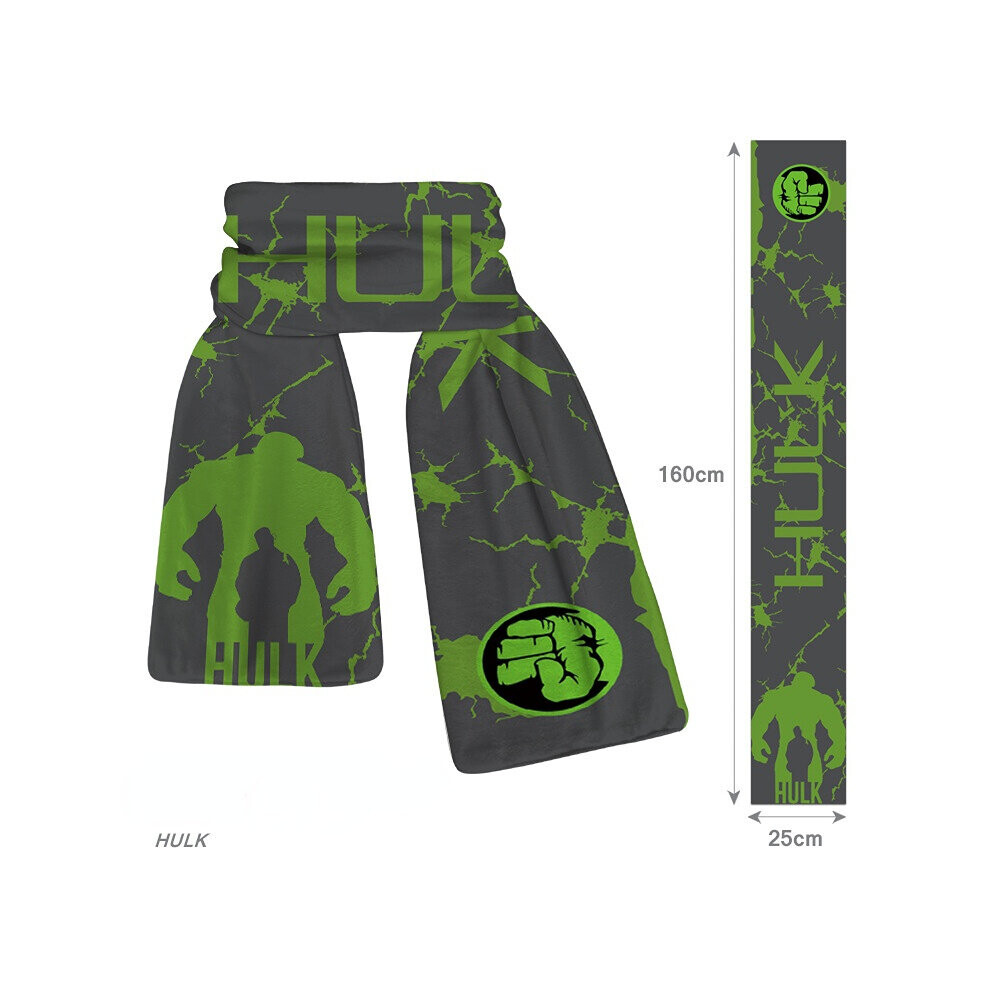 (Hulk) NEW'C Super hero Pattern Scarf Outdoor Winter Warm