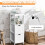 Costway Bathroom Floor Cabinet Multifunctional Side Storage Cabinet Simple 7