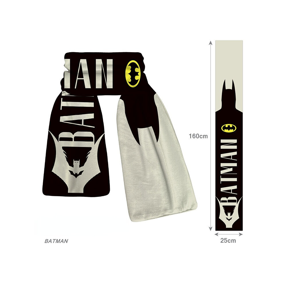 (Batman) NEW'C Super hero Pattern Scarf Outdoor Winter Warm