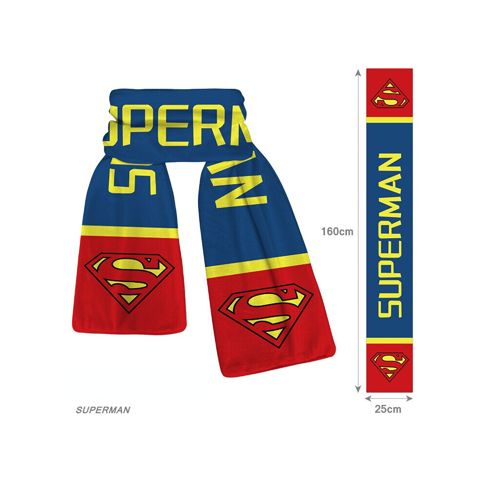 (Superman) NEW'C Super hero Pattern Scarf Outdoor Winter Warm