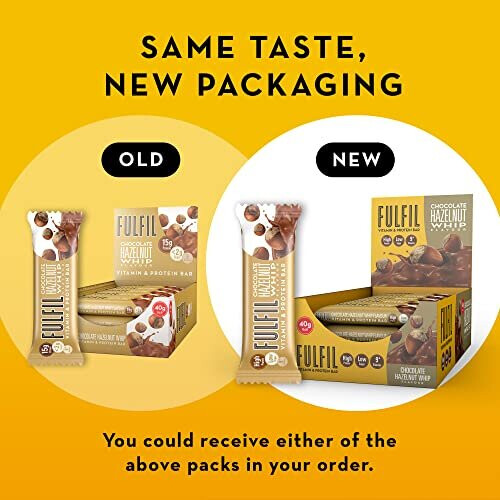 Fulfil FULFIL Chocolate Hazelnut Whip High-Protein Bar - 20g Protein,  1