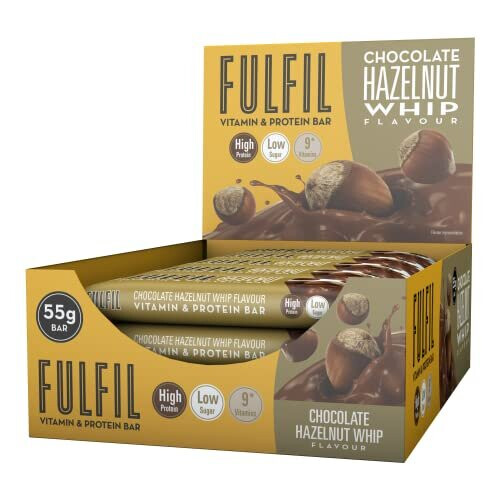 Fulfil FULFIL Chocolate Hazelnut Whip High-Protein Bar - 20g Protein, 