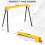 Costway Twin Pack Folding Sawhorses Tool Stands Power Tools Convenient Handle 3