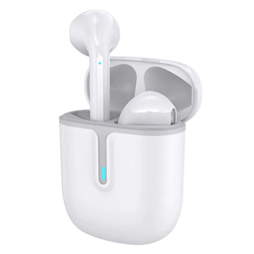 (White) Wireless Bluetooth Earbuds Smart LED 5.1 Earphone In-Ear Pods for iPhone Android