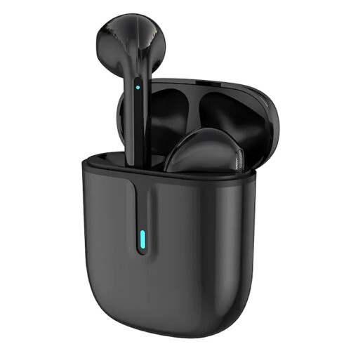 (Black) Wireless Bluetooth Earbuds Smart LED 5.1 Earphone In-Ear Pods for iPhone Android