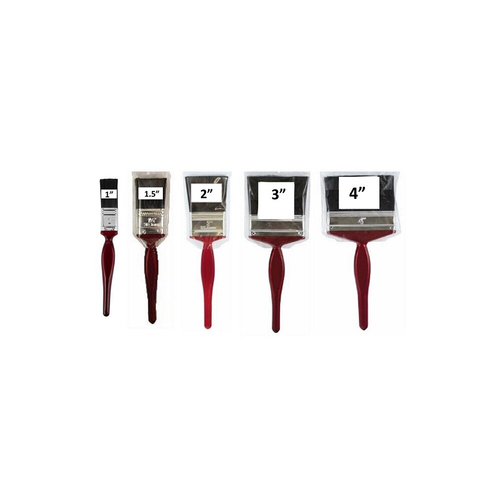 (2 x 1.5" Brushes) 2 Pack Decorating Paint Brushes Five Sizes To Choose 1" 1.5" 2" 3" 4" DIY Home