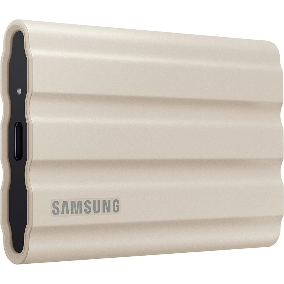 Samsung Beige Portable Ssd T7 Series Shield Solid State Drive 1Tb