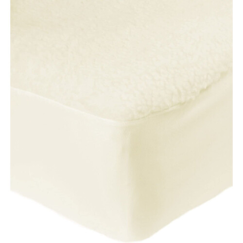 (Single) Extra Deep Fleece Mattress Protector Warm Underblanket Fitted Sheet Bed Cover 1