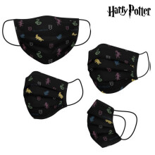 Gesichtsmaske Erwachsene - HARRY POTTER - Häuser - Schwarz - Plastik - Harz