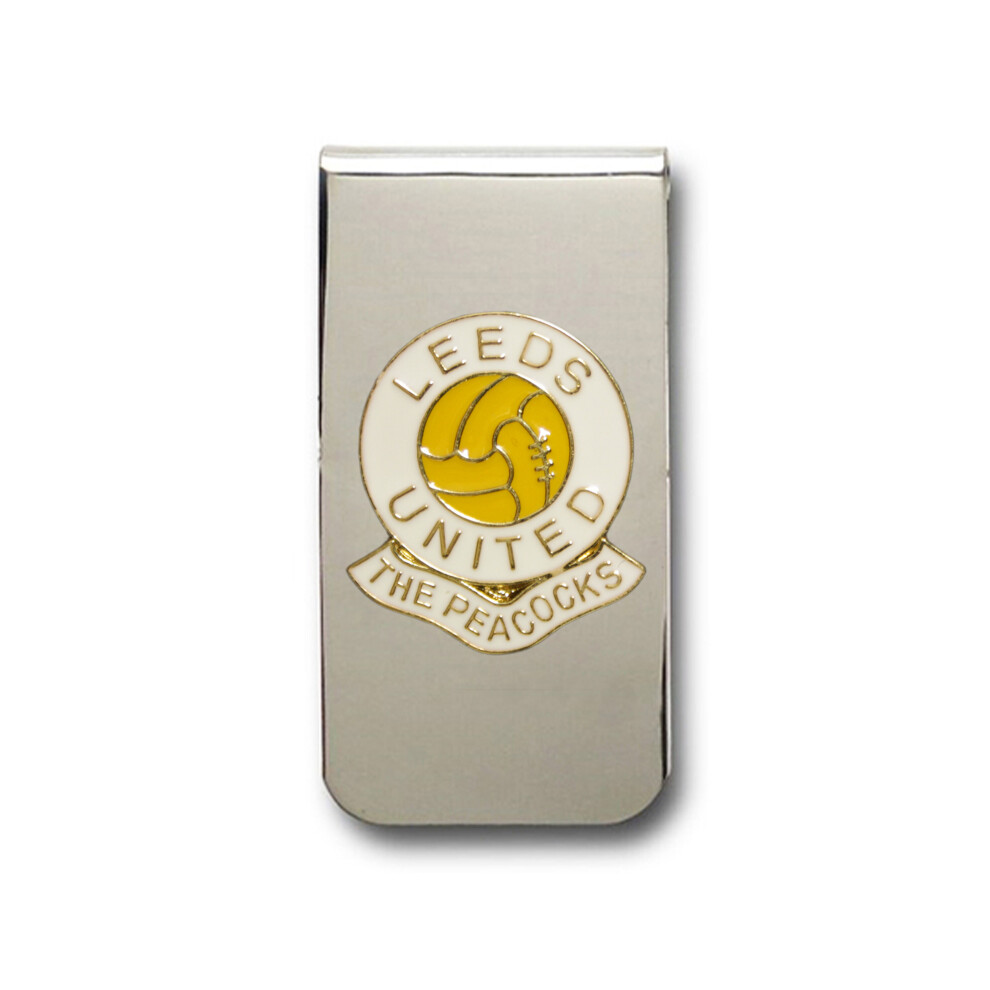 Leeds United football club chrome money clip