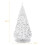 Costway 5 FT White Artificial Christmas Tree Xmas Pine Tree w/Solid Metal Legs 2