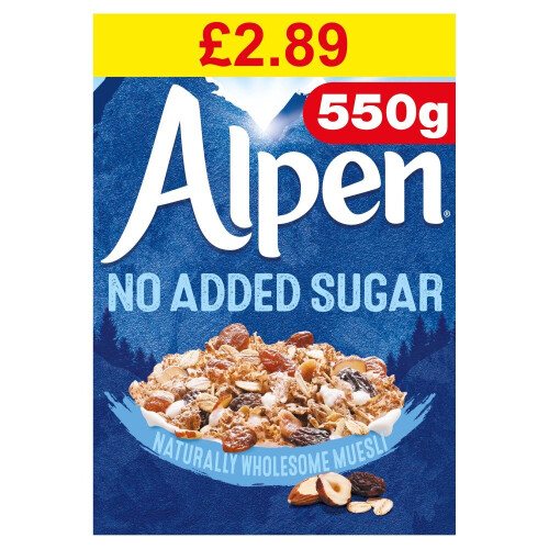 Alpen No Added Sugar 550g (Pack of 6) 2